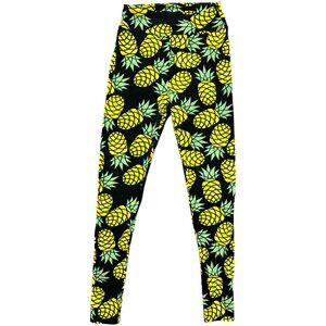 LulaRoe Black Pineapple Print Leggings